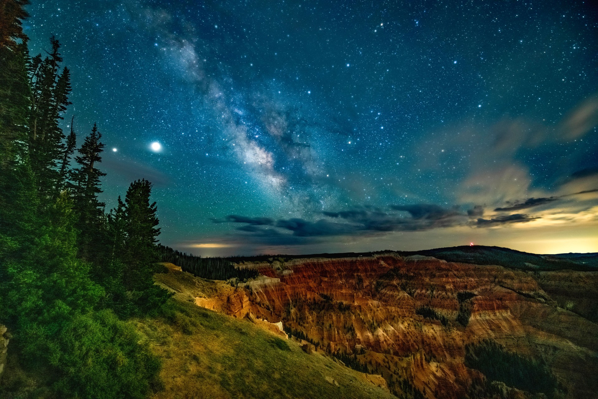 Milky Way above Cedar Breaks National Monument near Brian Head, Utah