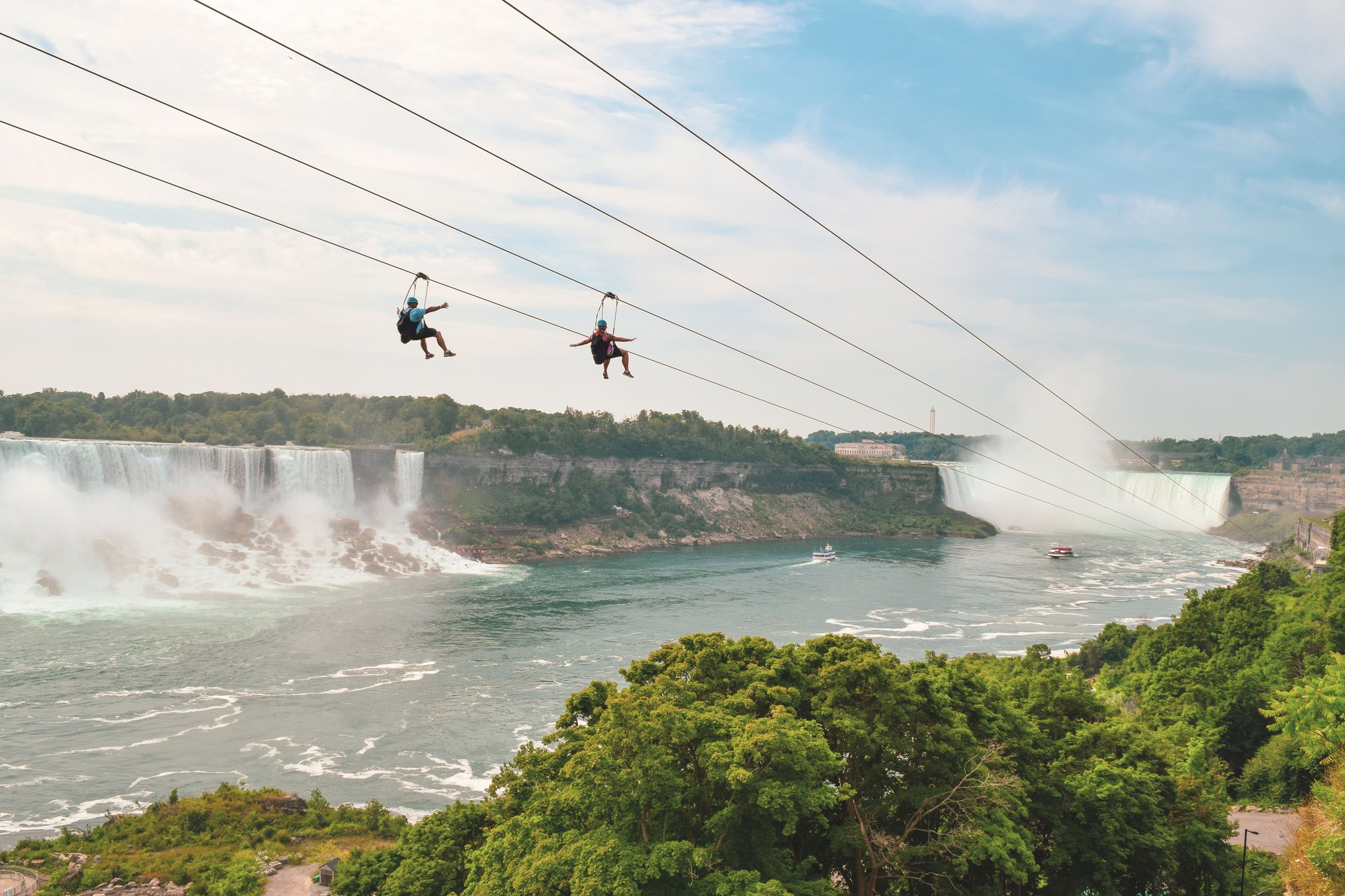 Zip Lining in Niagara Falls Canada side